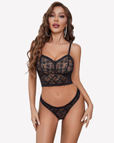 Sheer Lace Bra and Panty Sets